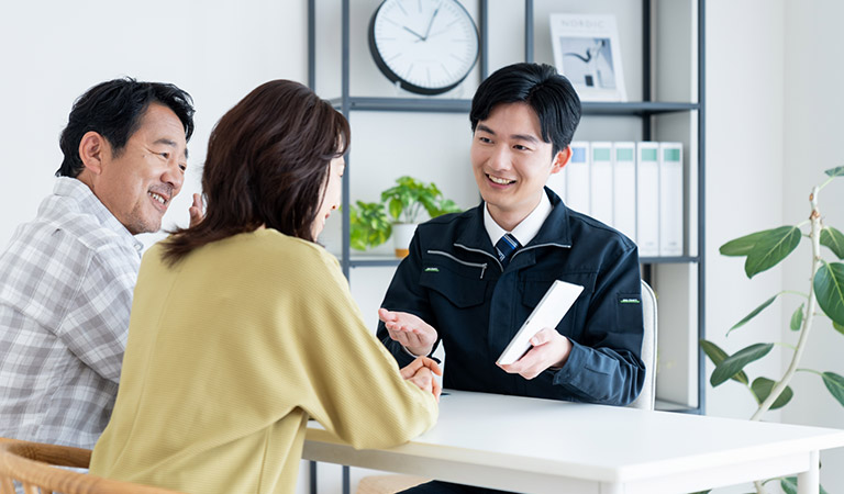 お店で見積もり相談を伺います
