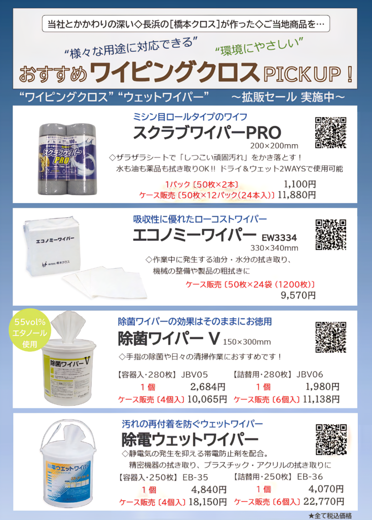 現場を支える「橋本クロス」おすすめ商品